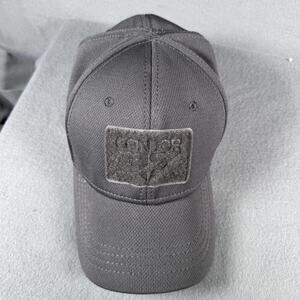 Condor Hat‎ Cap Fitted Mens Large Gray Tactical Mesh Hook Loop Patch Morale